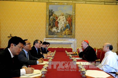 Đồng chí Nguyễn Thiện Nhân gặp Thủ tướng Vatican